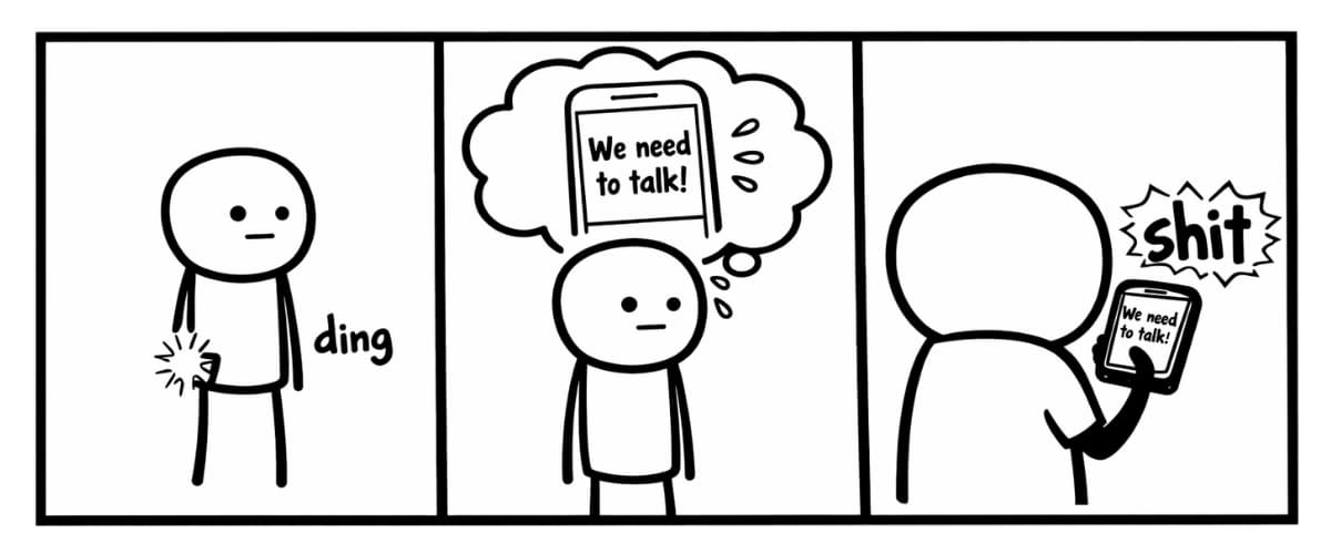 Comic strip, sometimes the worst actually happens