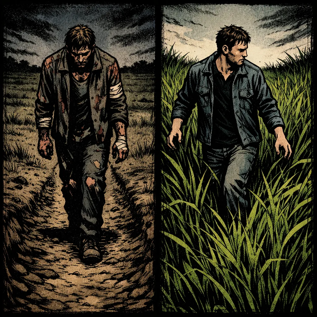 Illustration showing the contrast between entrenched addiction pathways and new recovery pathways