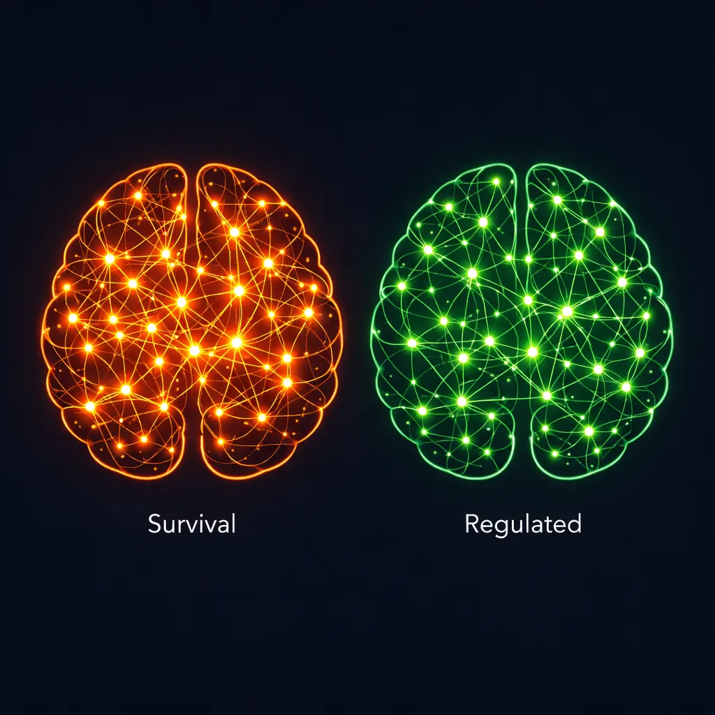 Survival vs Regulated brain pathways